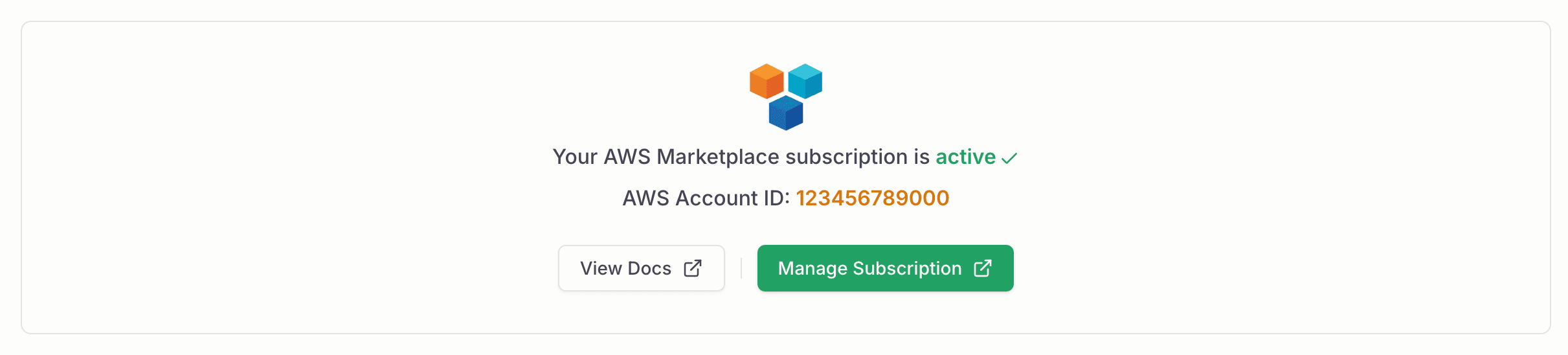 Subscription active